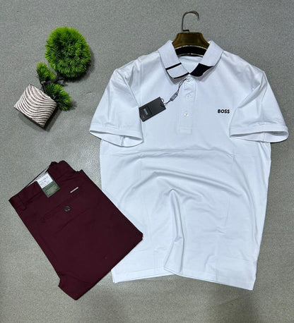 Ensemble Lacoste et pantalon