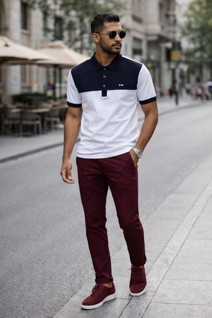 Ensemble Lacoste et pantalon