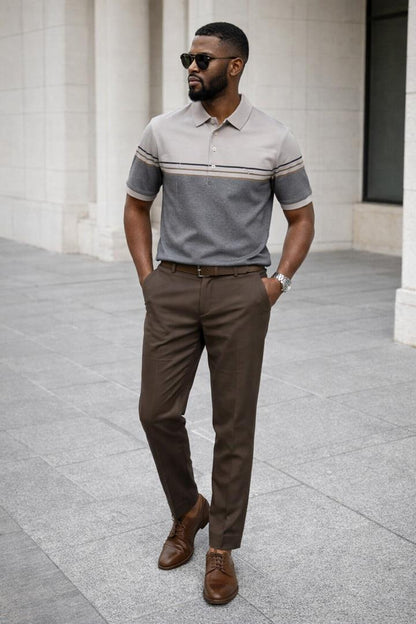 Ensemble Lacoste et pantalon