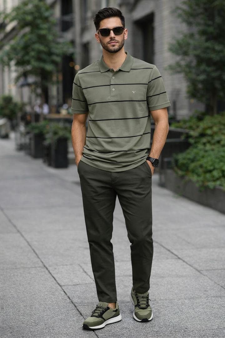 Ensemble Lacoste et pantalon