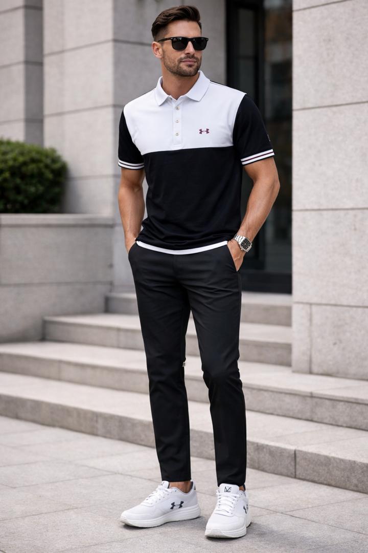 Ensemble Lacoste et pantalon