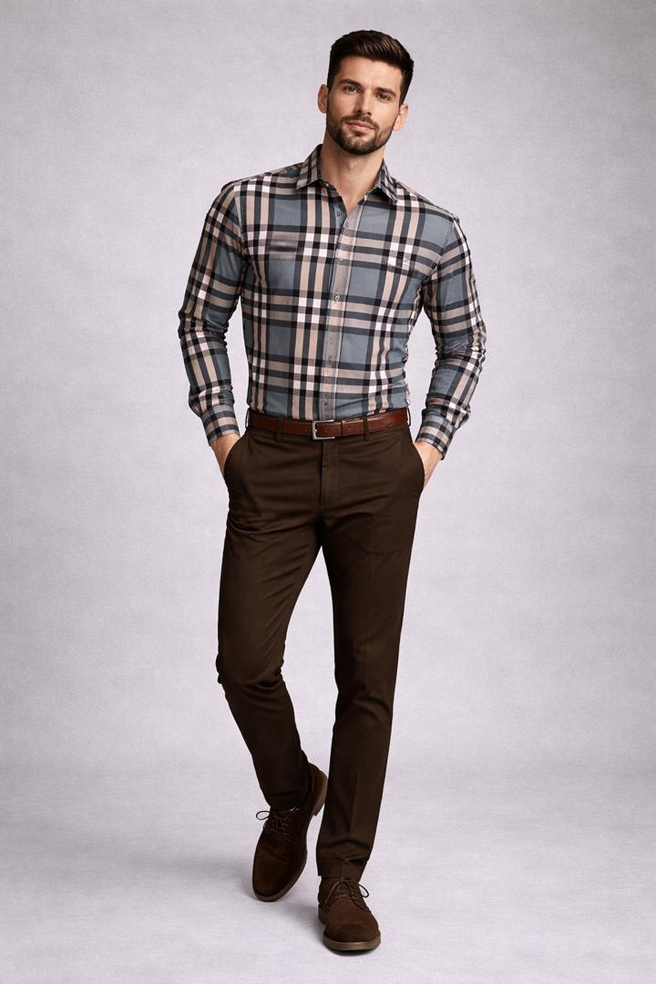 Ensemble chemise de luxe et pantalon