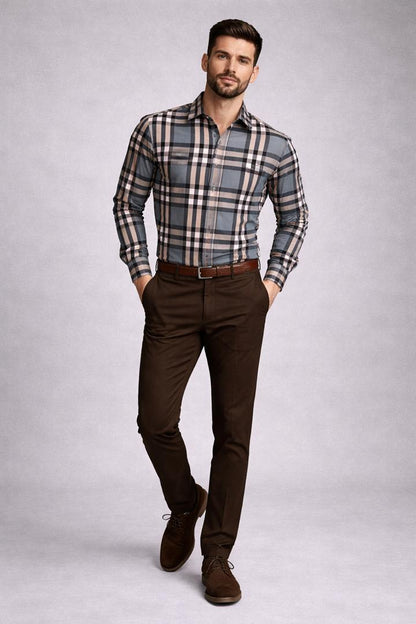 Ensemble chemise de luxe et pantalon