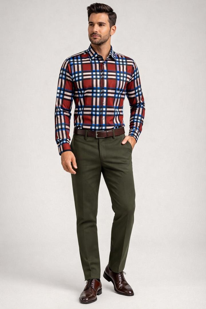 Ensemble chemise de luxe et pantalon