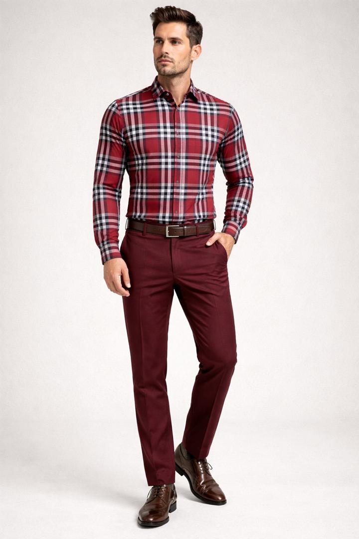 Ensemble chemise de luxe et pantalon